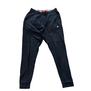 Nike Mens Sportswear Joggers Black Jersey Sweatpants Tapered Cuff Large